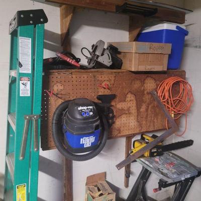 very nice six foot ladder and other tools