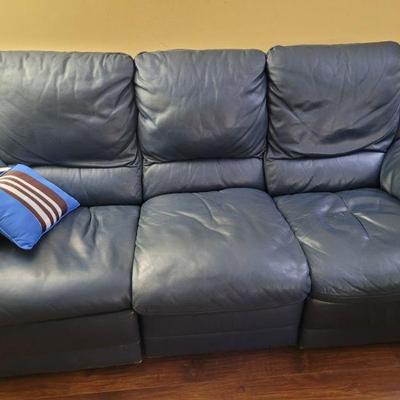 very nice faux leather sofa
