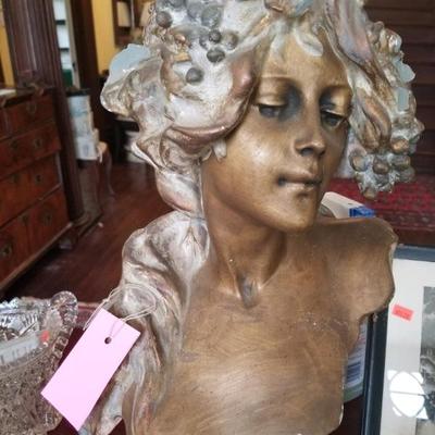 Art Nouveau bust of lady