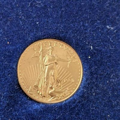 1998 Gold Eagle coin, 1/4 oz.