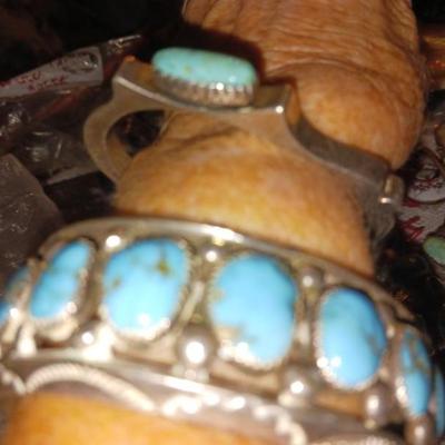 Sterling & turquoise bracelet