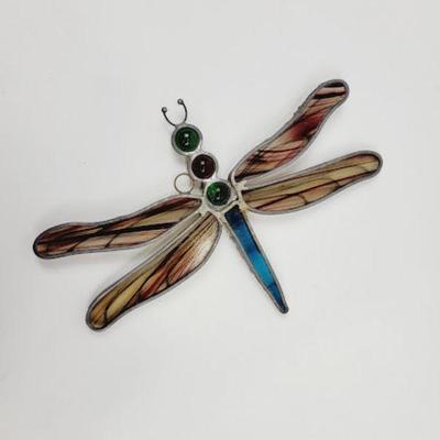 stained glass dragon fly
