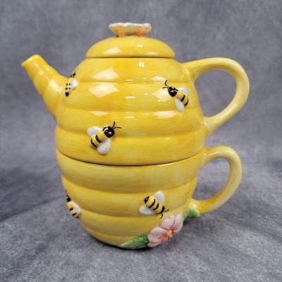 covered in bees
