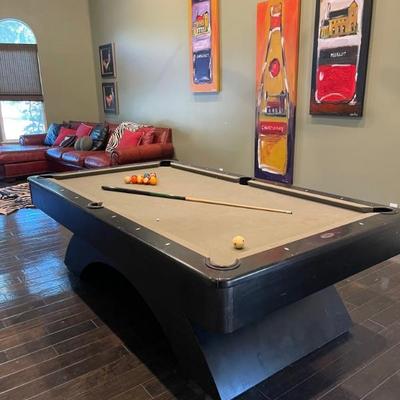 Custom pool table. 
Will need to be professionally moved  
AVAILABLE FOR PRESALE