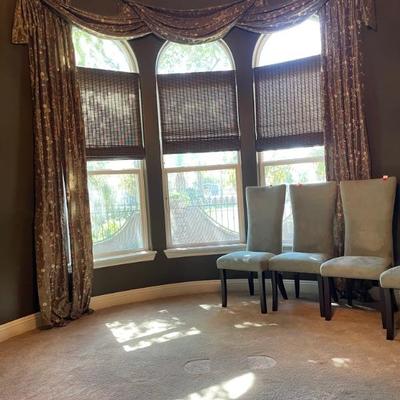 Drapes throughout the house are for sale 