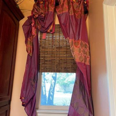 Drapes throughout the home for sale. 
