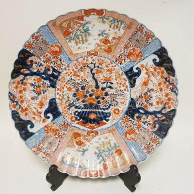1001	ANTIQUE LARGE IMARI CHARGER, 19 1/4 IN
