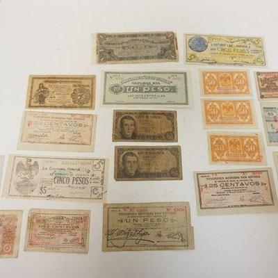 1183	LOT OF ANTIQUE MEXICAN PAPER MONEY
