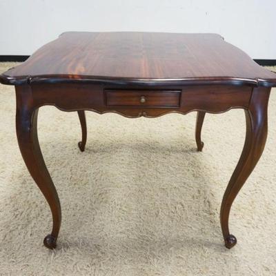 1098	MAHOGANY GAME TABLE W/INLAID CHECKER BOARD TOP & 4 DRAWERS, APPROXIMATELY 36 IN X 31 IN HIGH

