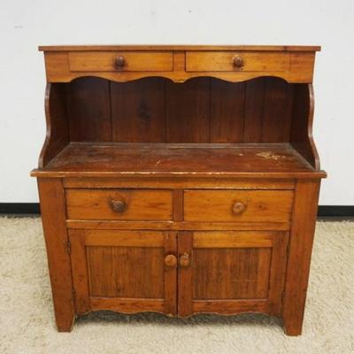 1245	PINE COUNTRY 4 DRAWER 2 DOOR CUPBOARD, APPROXIMATELY 18 IN X 45 IN X 49 IN HIGH
