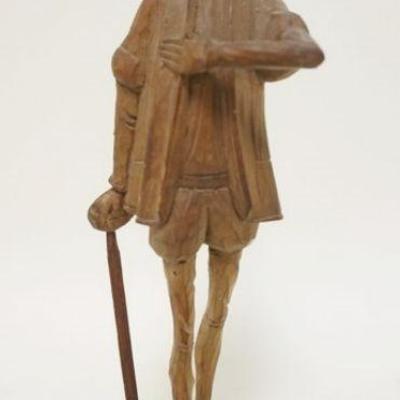 1050	WOOD CARVED FIGURE DON QUIXOTE, APPROXIMATELY 10 1/4 IN
