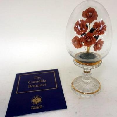 1162	HOUSE OF FABERGE EGG * THE CAMELIA BOUQUET*, APPROXIMATELY 6 IN
