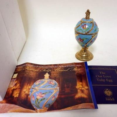 1161	HOUSE OF FABERGE EGG *TULIP EGG*, APPROXIMATELY 5 1/2 IN HIGH
