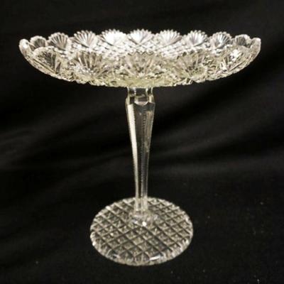 1273	CUT GLASS TAZA, APPROXIMATELY 8 IN HIGH
