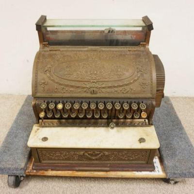 1240	BRASS NATIONAL CASH REGISTER, APPROXIMATELY 17 IN X 17 IN X 17 IN HIGH
