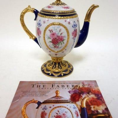 1163	HOUSE OF FABERGE TEAPOT * IMPERIAL TEAPOT*, APPROXIMATELY 9 1/2 IN
