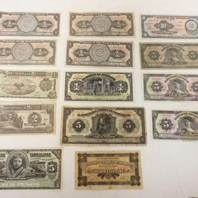 1200	LOT OF 9 PIECES OF VINTAGE BULGARIAN PAPER MONEY
