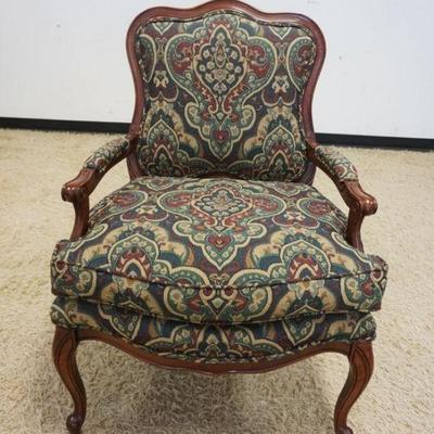 1109	FAIRFIELD FRENCH STYLE UPHOLSTERED ARMCHAIR
