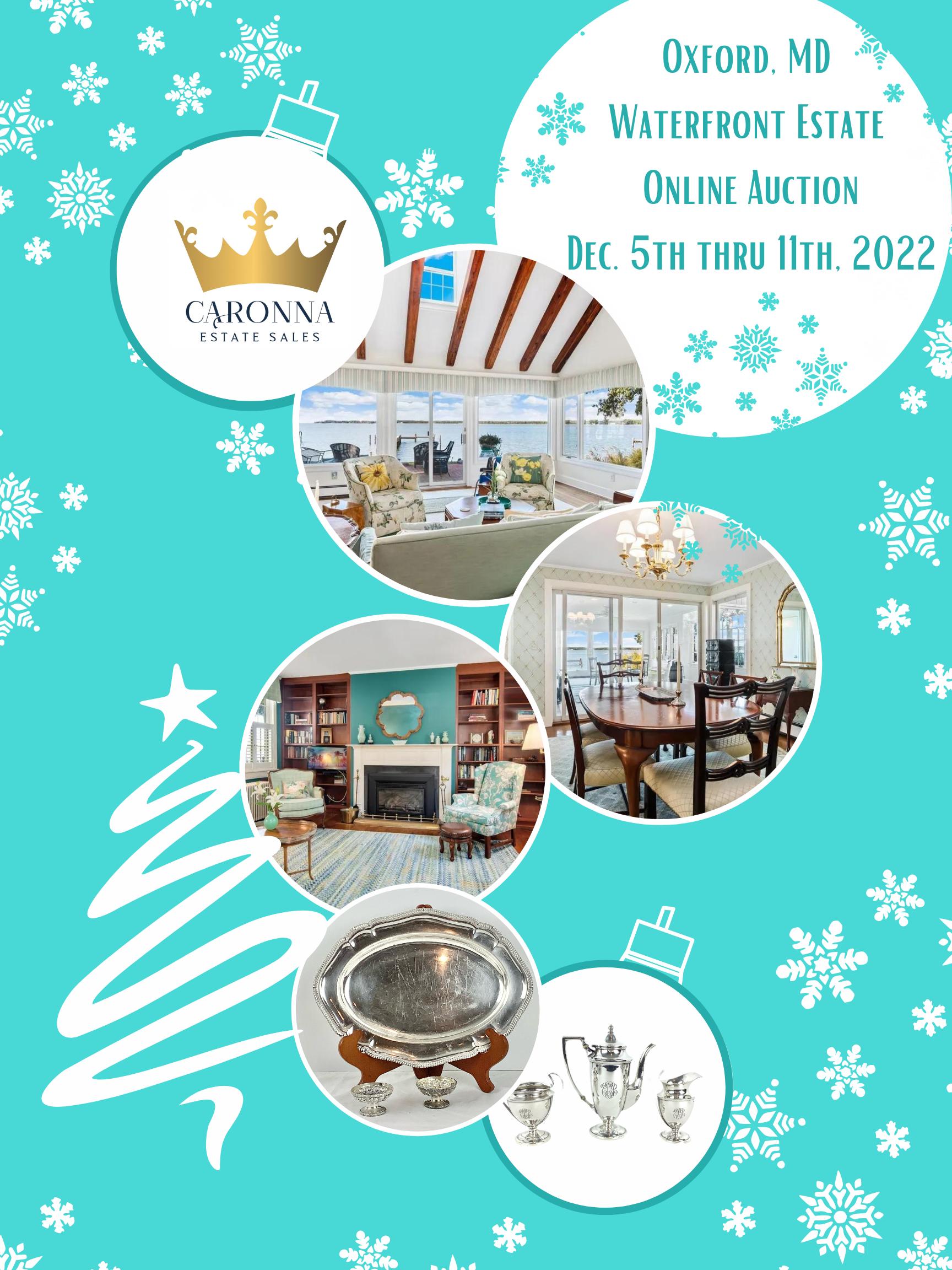 Oxford, MD. Waterfront Estate Online Auction