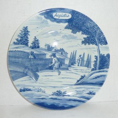 Delft calendar plate