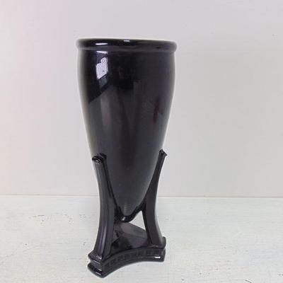 Black Glass Vase