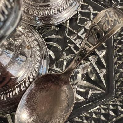 Silverplate scoop spoon â€œBabyâ€ $8