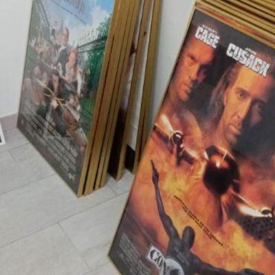 Tons of framed movie posters