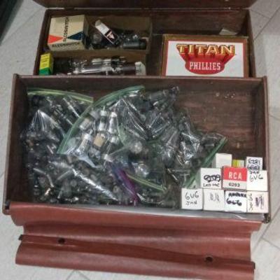 General Electric tube case full of tubes $100