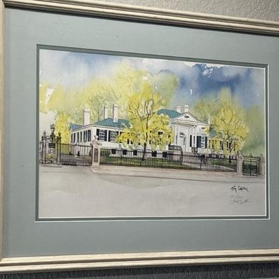 Watercolor Lithograph of Taft Museum, Limited Ed.