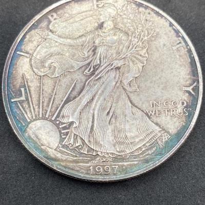 1997 .999 Fine Silver Eagle Dollar One Troy Ounce