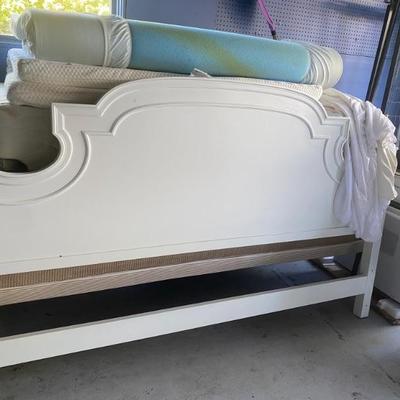 Headboards, box springs, bedding and blankets 
