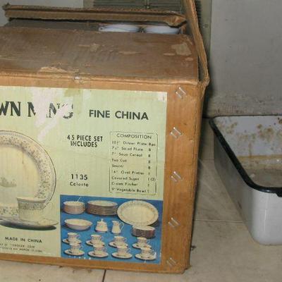 NIB china set service for 12.  BUY IT NOW $ 60.00