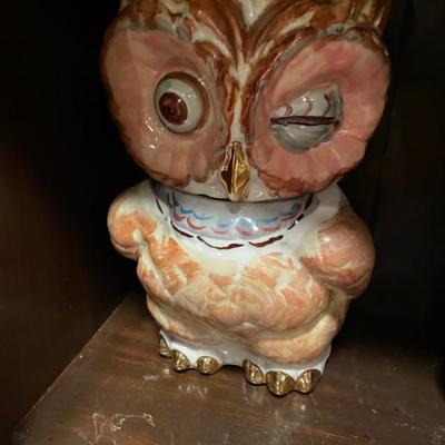 Shawnee Pottery Winking Owl Cookie Jar