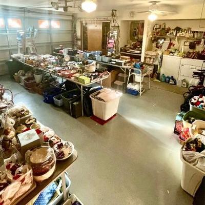 Extremely full garage!