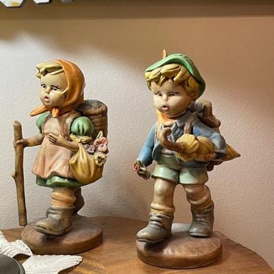 Hummel style figurines 