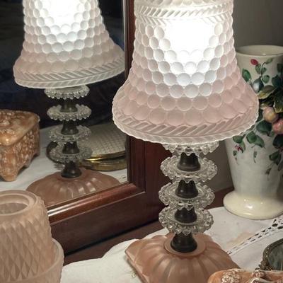 Mid Century Boudoir lamps 