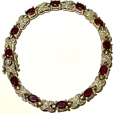 Sterling silver tennis bracelet 925