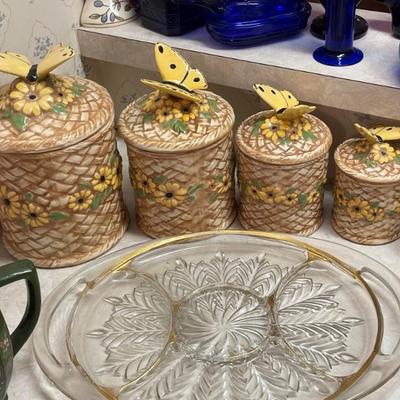 Butterfly canister set