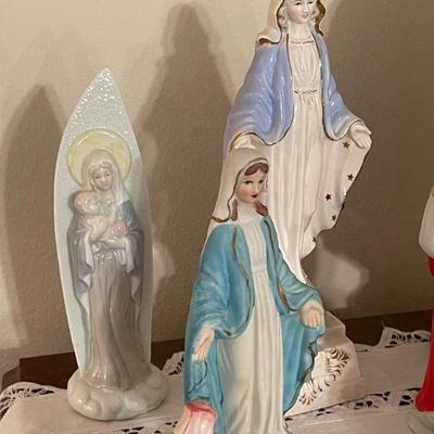 Virgin Mary statues