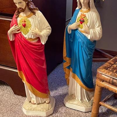 Sacred Heart statues 