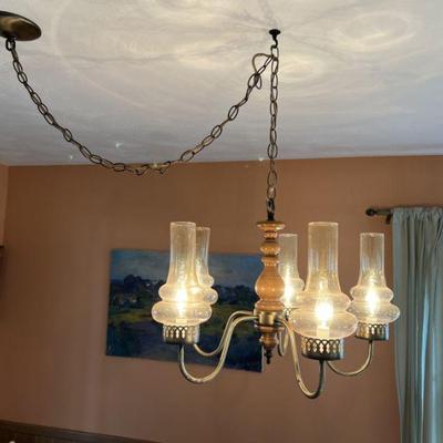 Midcentury Swag Chandelier