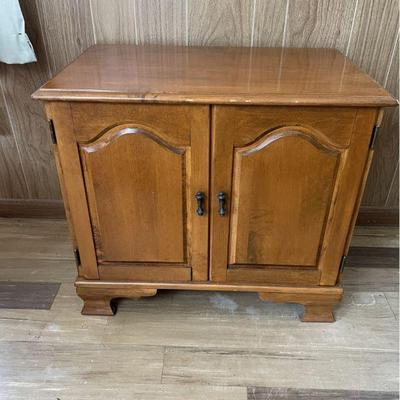 Traditional Maple Console Cabinet