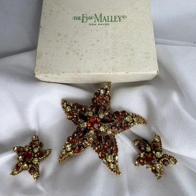 Trifari Starfish Costume Jewelry Set