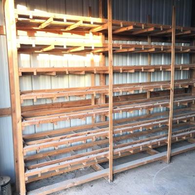 Custom wood small animal/reptile breeding rack system