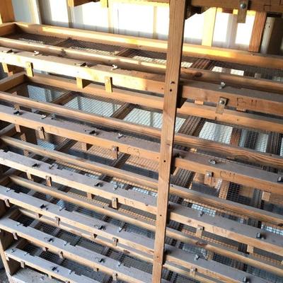 Custom wood small animal/reptile breeding rack system