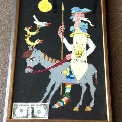 Vintage Don Quixote- signed Listed Artist