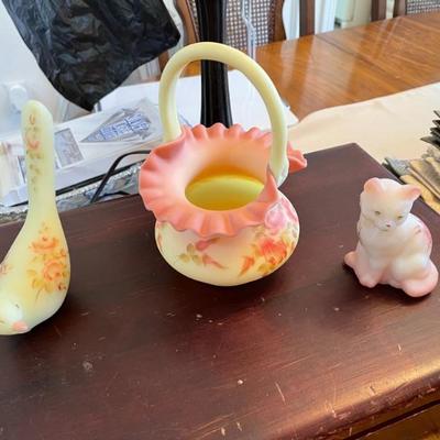 Fenton signed pieces