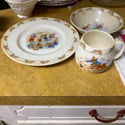 Beatrix potter cup plate and bowl