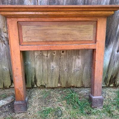 Fireplace mantel in original paint, opening size 34