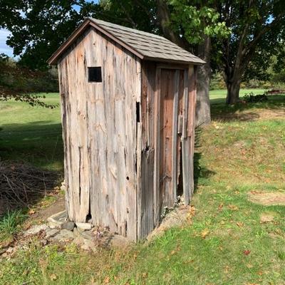 Three-hole outhouse